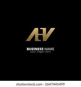Creative N and H Letter Logo, Luxury Monogram Design.