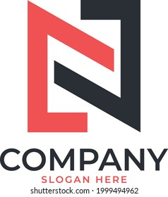 creative n letter logo design