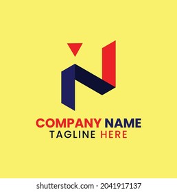 Diseño de logotipo de carta creativa