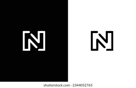 Design für kreatives N-Buchstaben-Logo