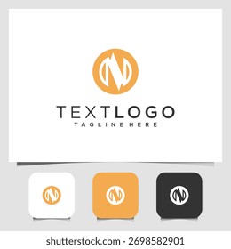 Creative N Letter Logo Design in Circle Shape for Professional Branding Identity
