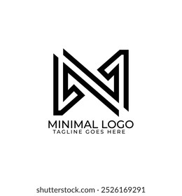 Creative N Letter Logo minimal Brand Letter logo