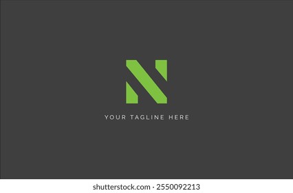 Creative N Logo, Design Stylish Colorful N Letter Minimal Logo Sign, N Character Logo Symbol Vector Isolated.