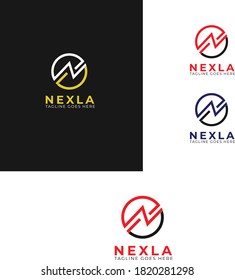 Plantilla de diseño de logotipo Creative N , plantilla de logotipo N 