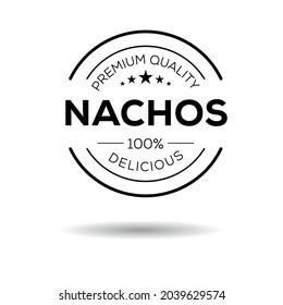 Creative (Nachos) logo, Nachos sticker, vector illustration.