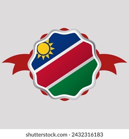 Creative Namibia Flag Sticker Emblem