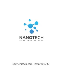 Creative Nanotechnology vector logo design
