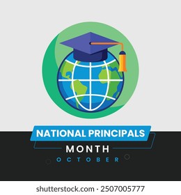 Creative National Principals Month Social Media Template