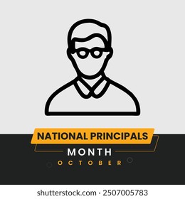 Creative National Principals Month Social Media Template