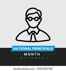 Creative National Principals Month Social Media Template