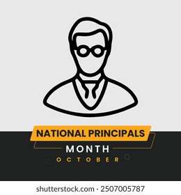 Creative National Principals Month Social Media Template