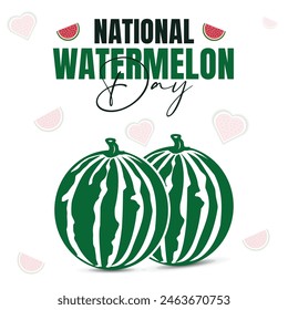 creative National Watermelon Day for vector background