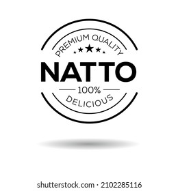 Creative (Natto) logo, Natto  sticker, vector illustration.