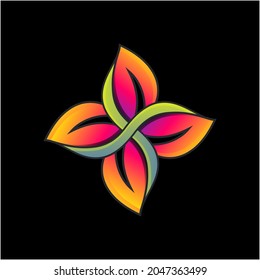 Creative Natural Leaf Gradient Color