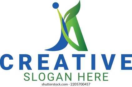 Creative I A Natural Logo Design