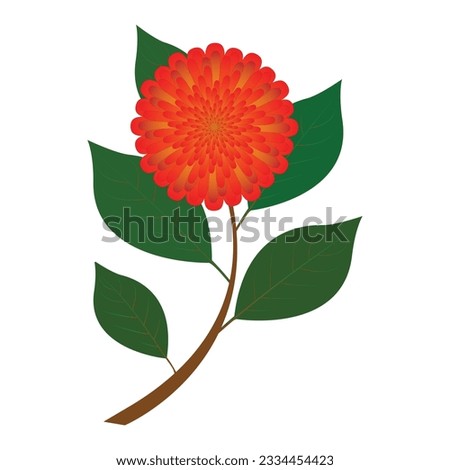 creative natural red vector flower design