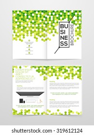 Creative Nature Brochure, Flyer, Banner Or Template Design With Digital Device.