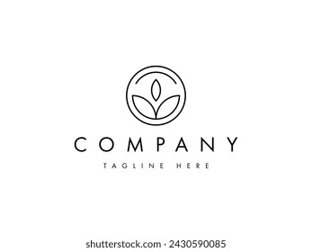 creative nature leaf eco logo design