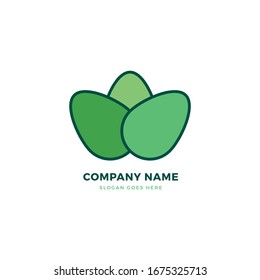 Creative nature leaf vector logo icon design template. Abstract logotype concept element sign shape.