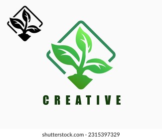 plantilla de diseño de logotipo de naturaleza creativa. vector de logotipo de árbol