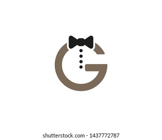 Creative Necktie G Letter Logo Design Vector Symbol Illustration