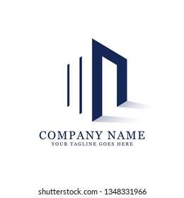 creative negative space of letter MN initial logo design,  clean and strong design