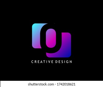 Creative Negative Space O Letter Logo, geometric shape design concept with initial O icon for technology, business, finance and more brand identity.  