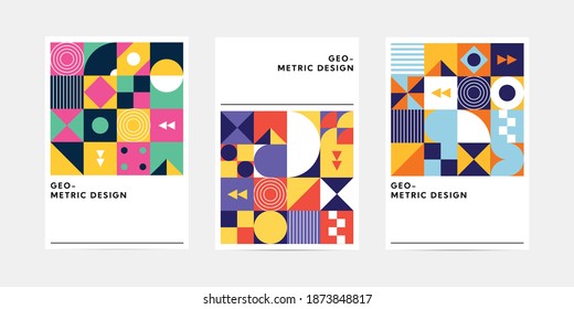 Creative Neo Geometric Cover Design. Neo Geometric Pattern. Creative Cover Design