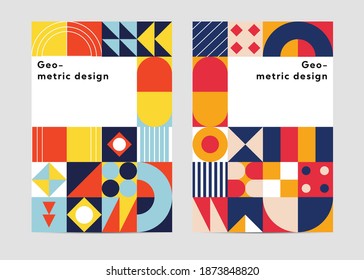 Creative Neo Geometric Cover Design. Neo Geometric Pattern. Creative Cover Design