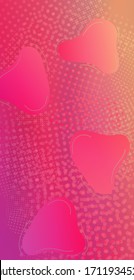 Fondo Creativo Neon Rosa. Patrón digital moderno con formas fluidas. Plantilla ligera para tapa, afiche, banner, tarjeta de felicitación. Diseño mínimo de la tapa. Burbujas abstractas al estilo Memphis.