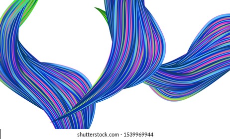 Creative Neon Pink, Blue, Violet Background. Abstract Realistic Light Template for Cover, Poster, Banner, Greeting Card. Modern Digital Pattern with Rainbow Brush Strokes. Minimal Watercolor Layout.