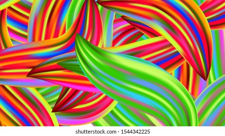 Creative Neon Pink, Blue, Violet Background. Minimal Watercolor Layout. Modern Digital Pattern with Rainbow Brush Strokes. Abstract Realistic Light Template for Cover, Poster, Banner, Greeting Card.