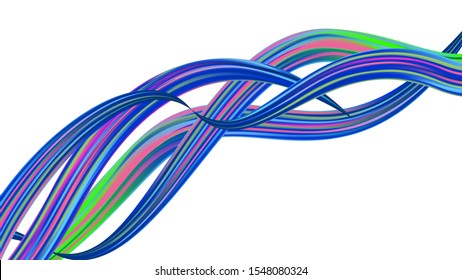 Creative Neon Pink, Blue, Violet Background. Modern Digital Pattern with Rainbow Brush Strokes. Minimal Watercolor Layout. Abstract Realistic Light Template for Cover, Poster, Banner, Greeting Card.