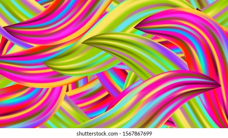 Creative Neon Pink, Blue, Violet Background. Minimal Watercolor Layout. Abstract Realistic Modern Digital Pattern with Rainbow Brush Strokes. Light Template for Cover, Poster, Banner, Greeting Card.