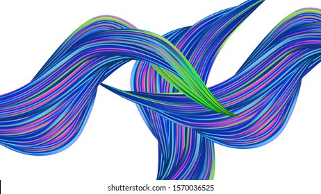 Creative Neon Pink, Blue, Violet Background. Modern Digital Pattern with Rainbow Brush Strokes. Abstract Realistic Minimal Watercolor Layout. Light Template for Cover, Poster, Banner, Greeting Card.