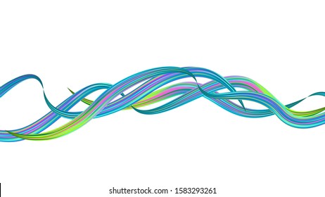 Creative Neon Pink, Blue, Violet Background. Modern Digital Pattern with Rainbow Brush Strokes. Light Template for Cover, Poster, Banner, Greeting Card. Minimal Watercolor Layout. Abstract Realistic