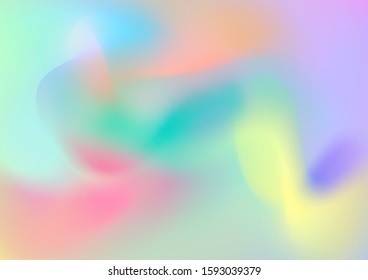 Creative Neon Pink, Blue, Violet Background. Modern Digital Pattern with Fluid Shapes. Abstract Curves and Lines. Light Template for Cover, Poster, Banner, Greeting Card. Minimal Watercolor Layout.