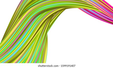 Creative Neon Pink, Blue, Violet Background. Modern Digital Pattern with Rainbow Brush Strokes. Abstract Realistic Light Template for Cover, Poster, Banner, Greeting Card. Minimal Watercolor Layout.