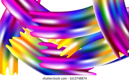 Creative Neon Pink, Blue, Violet Background. Minimal Watercolor Layout. Abstract Realistic Modern Digital Pattern with Rainbow Brush Strokes. Light Template for Cover, Poster, Banner, Greeting Card.