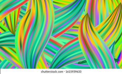 Creative Neon Pink, Blue, Violet Background. Light Template for Cover, Poster, Banner, Greeting Card. Minimal Watercolor Layout. Abstract Realistic Modern Digital Pattern with Rainbow Brush Strokes.
