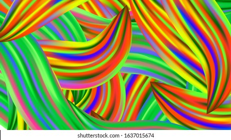 Creative Neon Pink, Blue, Violet Background. Minimal Watercolor Layout. Abstract Realistic Modern Digital Pattern with Rainbow Brush Strokes. Light Template for Cover, Poster, Banner, Greeting Card.