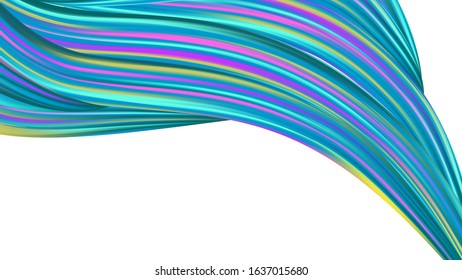 Creative Neon Pink, Blue, Violet Background. Abstract Realistic Light Template for Cover, Poster, Banner, Greeting Card. Minimal Watercolor Layout. Modern Digital Pattern with Rainbow Brush Strokes.