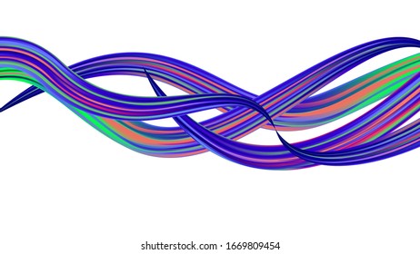 Kreative Neonfarben, Blau, violetter Hintergrund. Modernes digitales Muster mit Regenbogen-Pinselstrichen. Minimales Aquarelllayout. Abstrakte realistische Lichtvorlage für Deckblatt, Poster, Banner, Grußkarte.