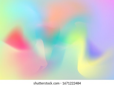  Kreative Neonfarben, Blau, violetter Hintergrund. Abstrakte Kurven und Linien. Modernes digitales Muster mit flüssigen Formen.Lichtvorlage für Deckblatt, Poster, Banner, Grußkarte. Minimales Aquarelllayout.