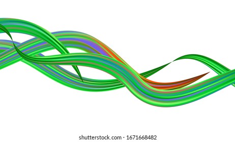 Creative Neon Pink, Blue, Violet Background. Light Template for Cover, Poster, Banner, Greeting Card. Modern Digital Pattern with Rainbow Brush Strokes. Minimal Watercolor Layout. Abstract Realistic