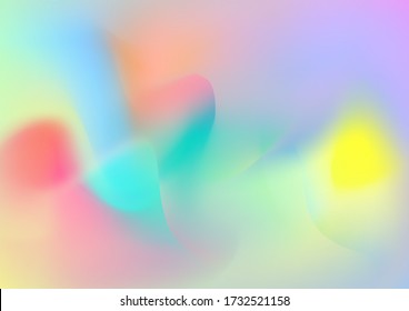 Fondo Creativo Neon Rosa, Azul, Violeta. Plantilla ligera para carátula, afiche, pancarta, tarjeta de felicitación. Curvas y líneas abstractas. Patrón digital moderno con formas fluidas. Diseño de color de agua mínimo.
