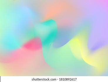 Creative Neon Pink, Blue, Violet Background. Abstract Curves and Lines. Modern Digital Pattern with Fluid Shapes. Minimal Watercolor Layout. Light Template for Cover, Poster, Banner, Greeting Card.