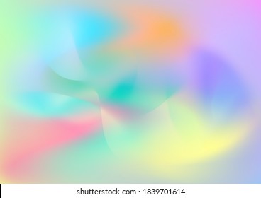 Fondo Creativo Neon Rosa, Azul, Violeta. Patrón digital moderno con formas fluidas. Plantilla ligera para carátula, afiche, pancarta, tarjeta de felicitación. Curvas y líneas abstractas. Diseño de color de agua mínimo.