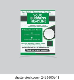 Kreative neue Werbeflyer-Design-Vorlage