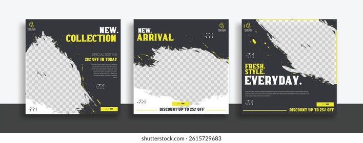 Creative new arrival social media post template design.
